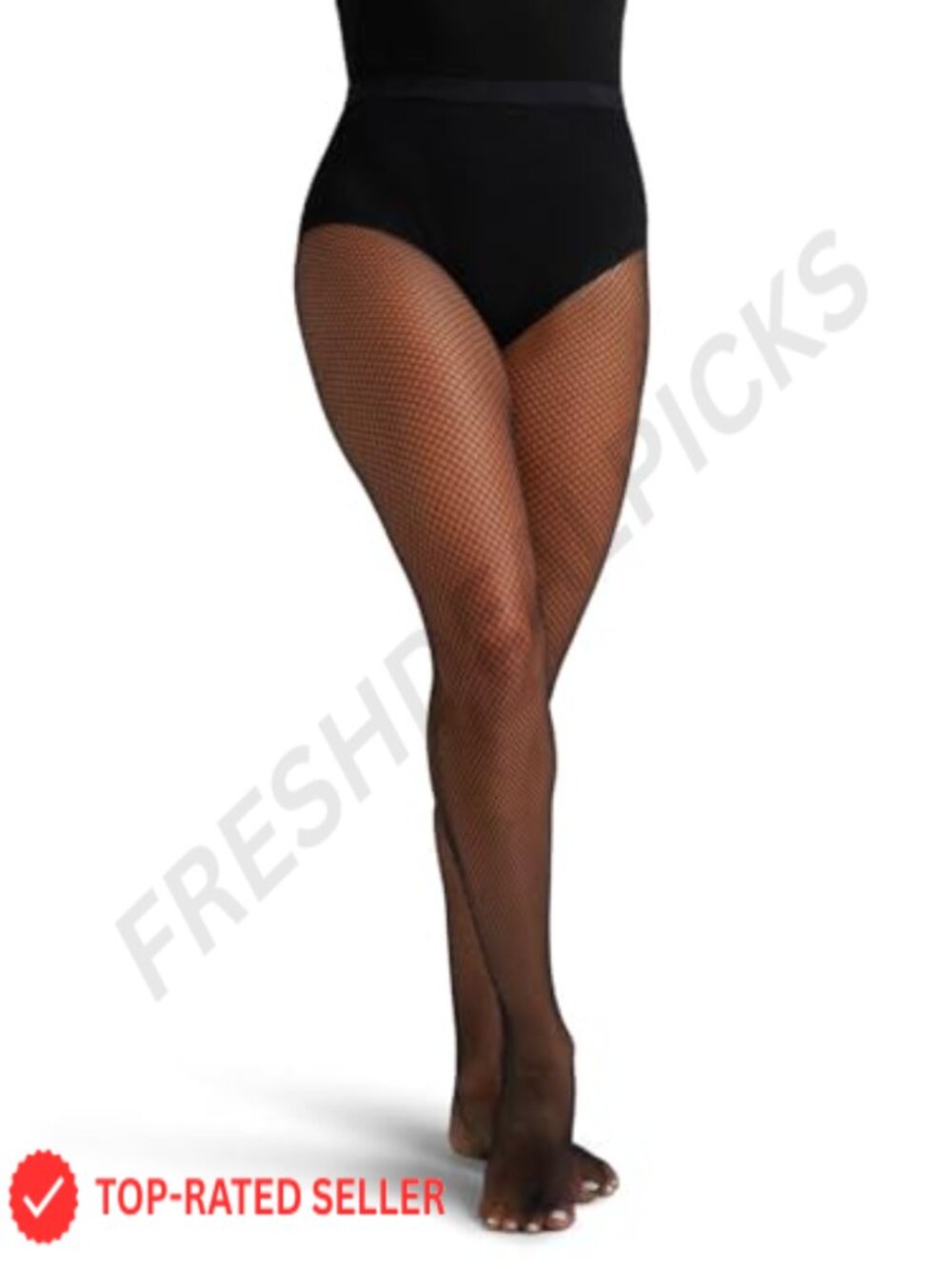 Fishnet Footed Tights Seamless High Rise Nylon Spandex Dance